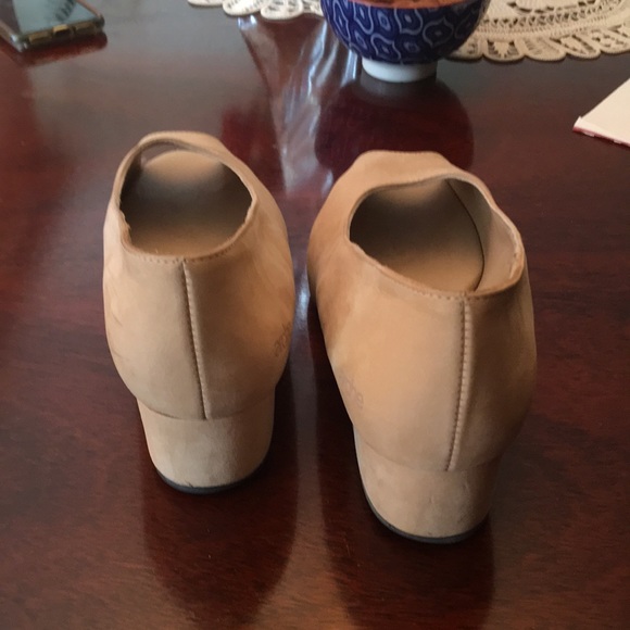 Open toed Camel Colored wedge shoes from Arche - Picture 2 of 5